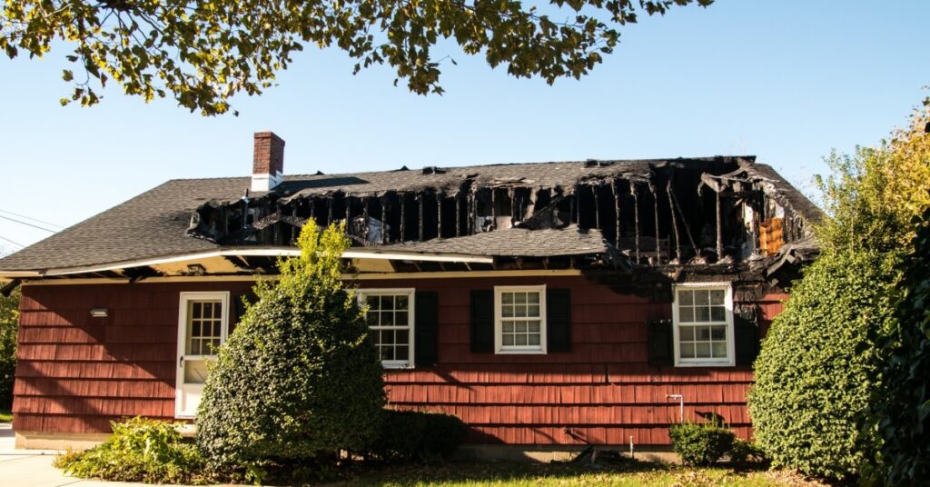 Image Of Destroyed Roof On Home