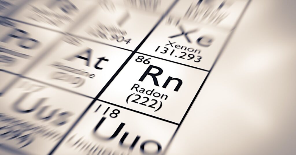 Radon Element Table